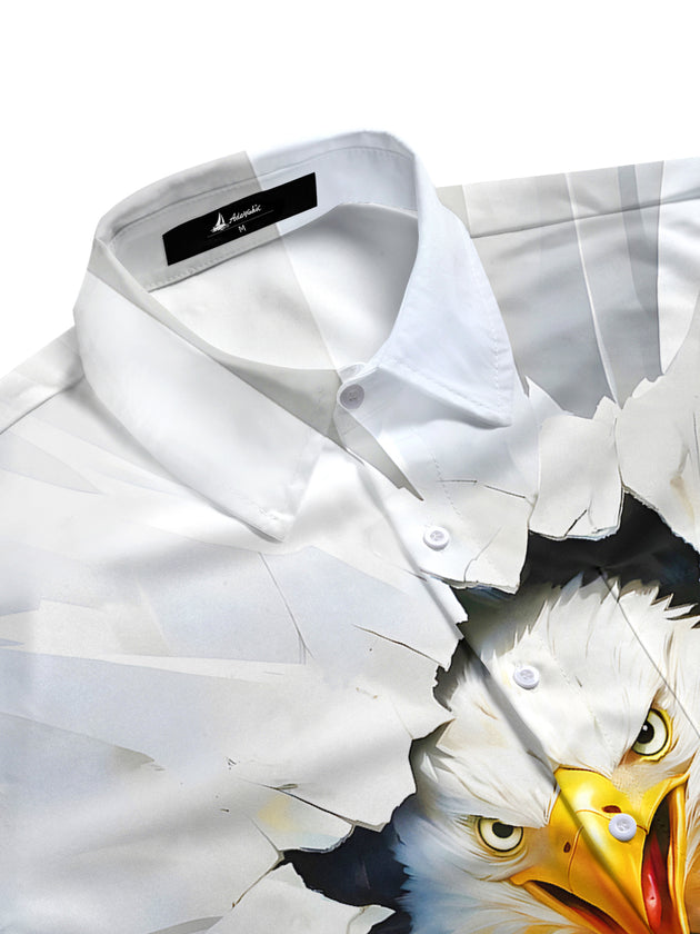 men's American eagle shirt side view