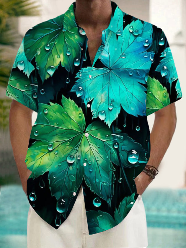 men's patterned sweater shirt front view