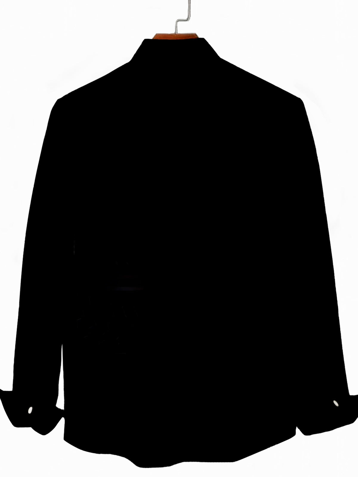 Microphone Print Men's Pocket Long Sleeve Shirts