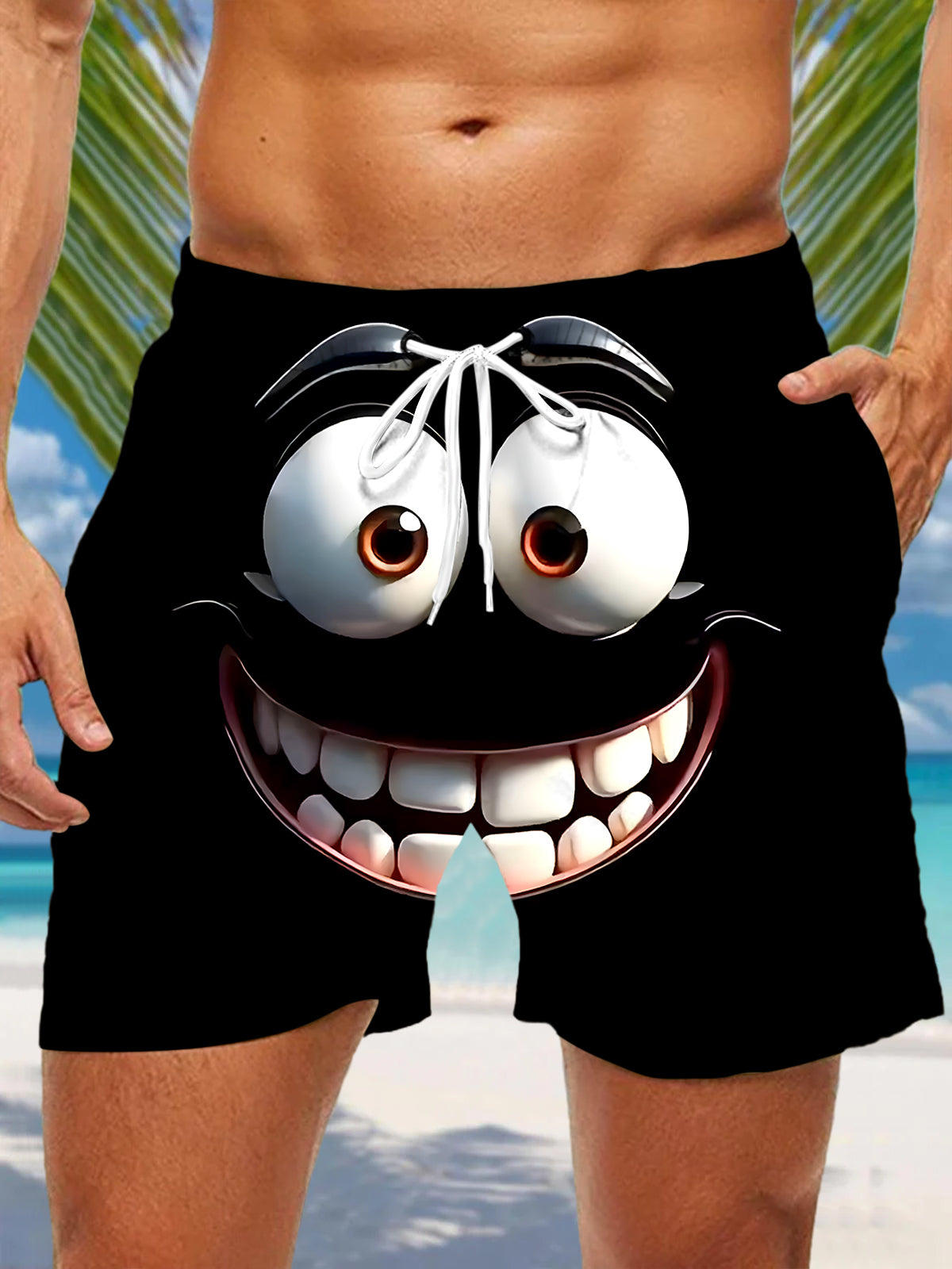Funny Men's Print Pocket Shorts