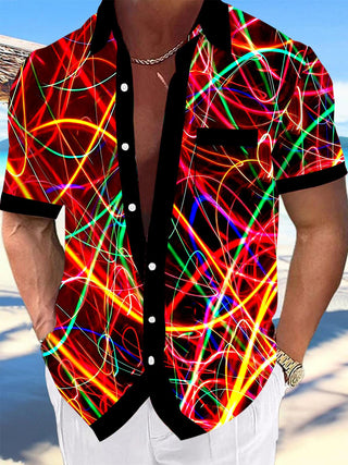 men's tie dye shirt front view