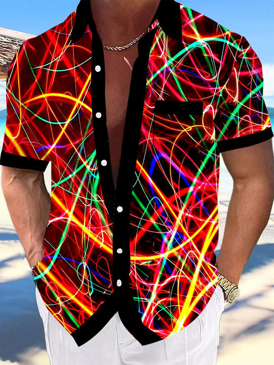 men's tie dye shirt front view
