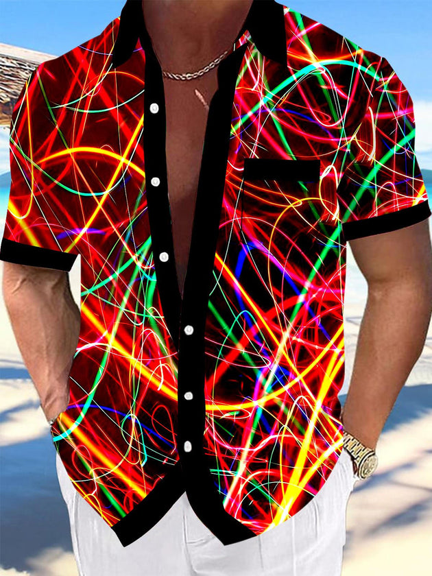 men's tie dye shirt front view