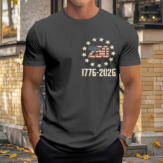 men's graphic print t-shirt Independence Day view 13
