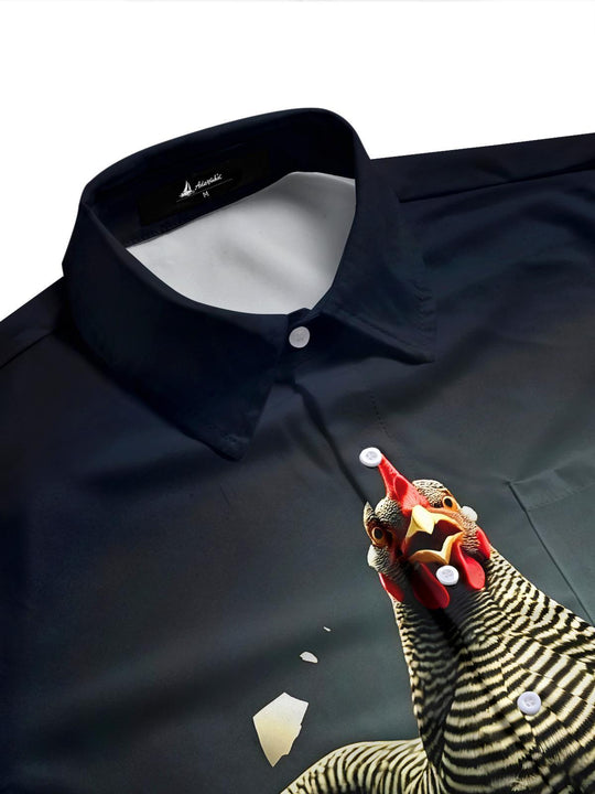 men's short sleeve shirt side view