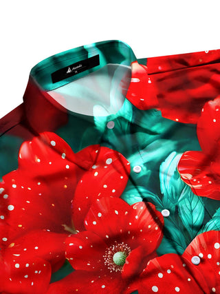 men's botanical shirt side view