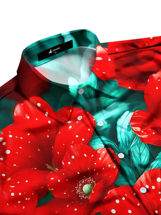 men's botanical shirt side view