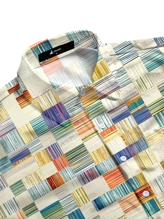 men's short sleeve shirt side view