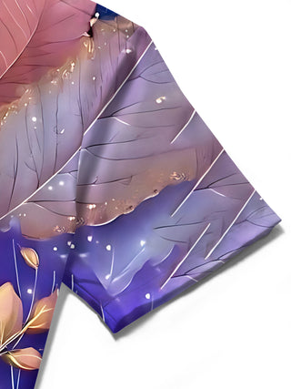 men's map print shirt close-up short sleeve