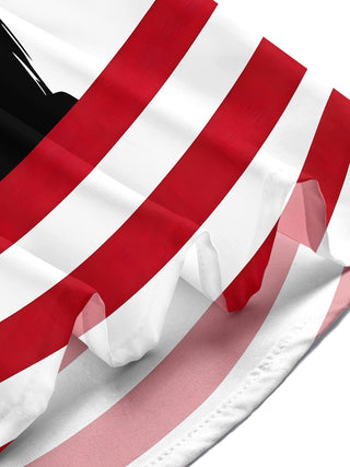men's American flag print shirt Independence Day