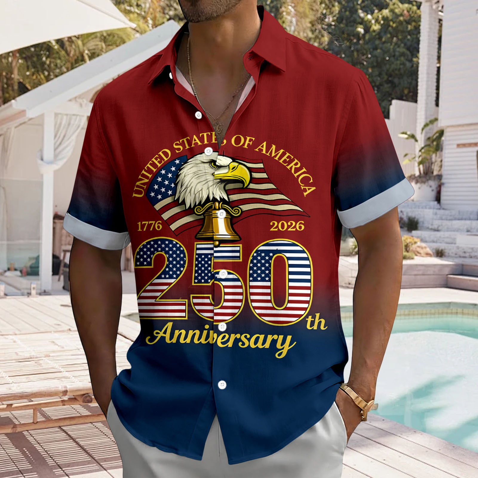 men's casual shirt Independence Day view 7