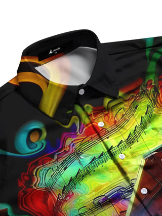 men's short sleeve shirt side view