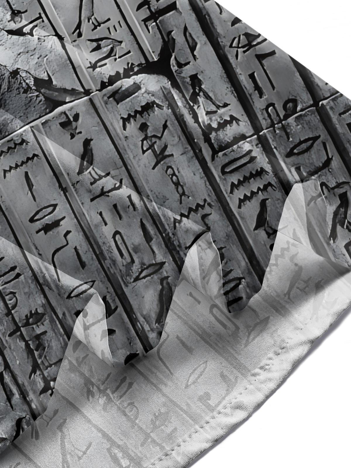 Vintage Engraved Print Men's Pocket Long Sleeve Shirts