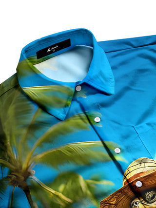 men's tropical shirt side view