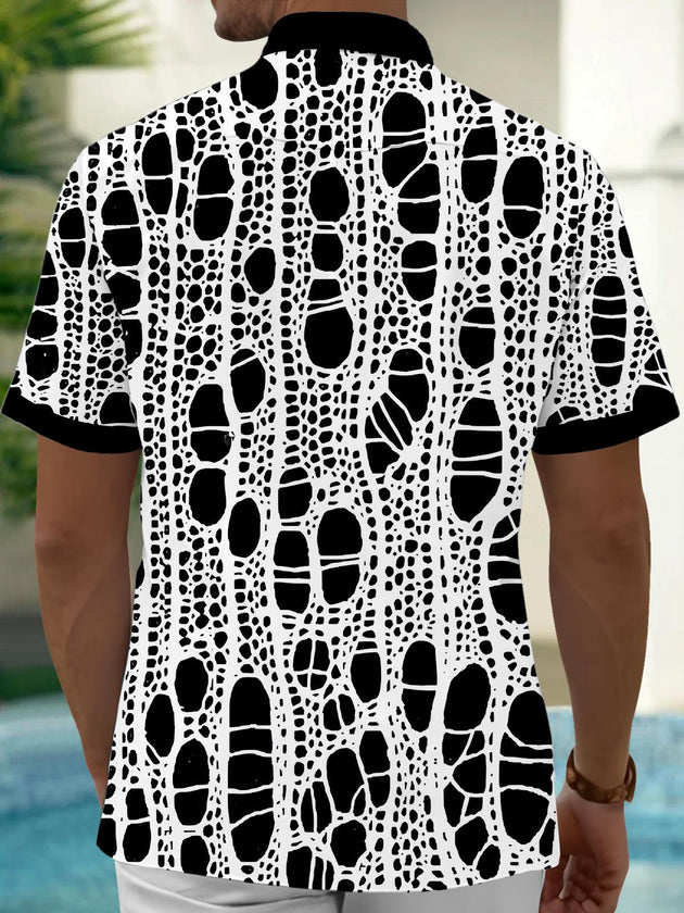 Geometry Men's Pocket Short Sleeve Shirts