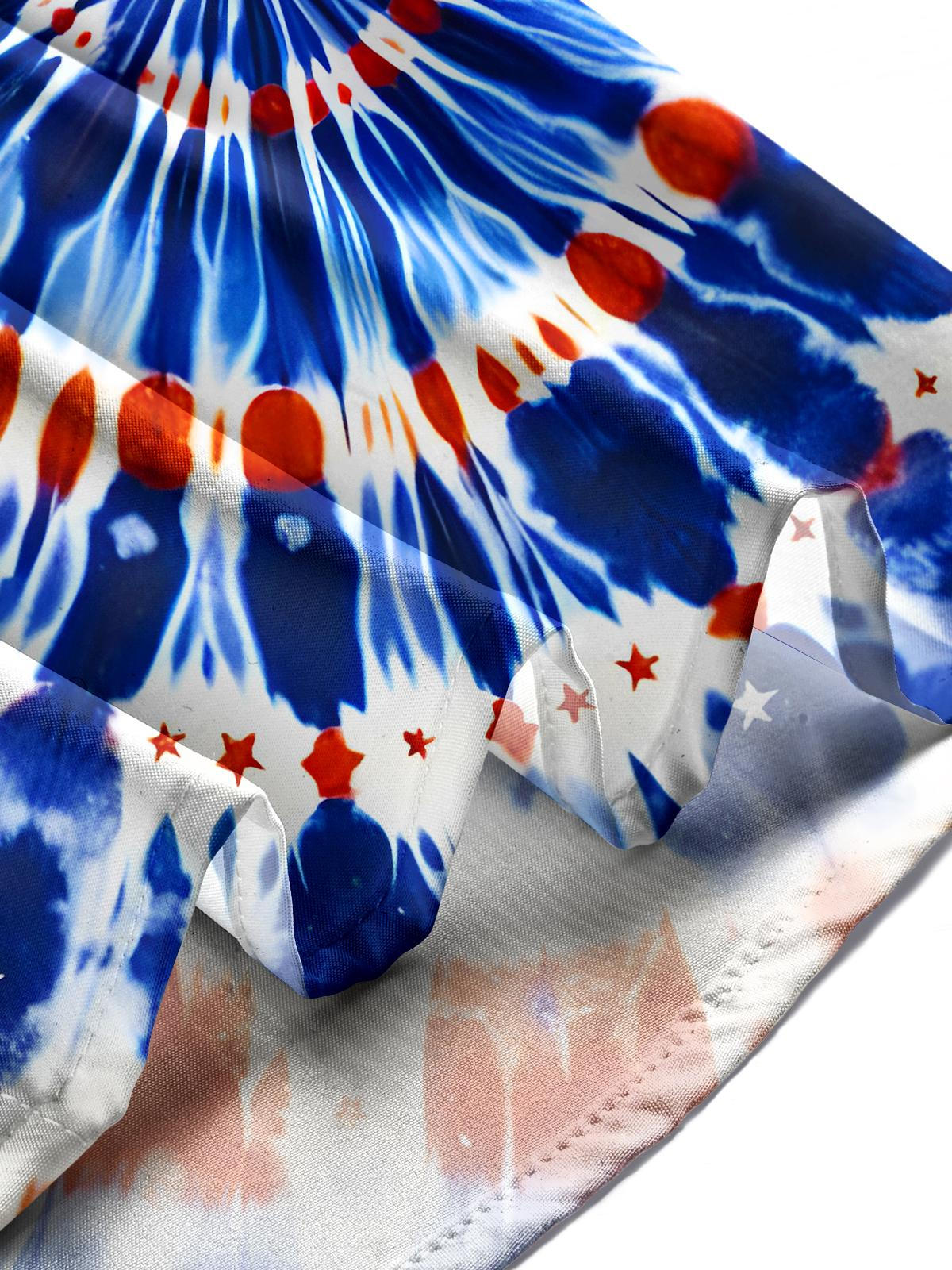 Independence Day Men's Pocket Short Sleeve Shirts