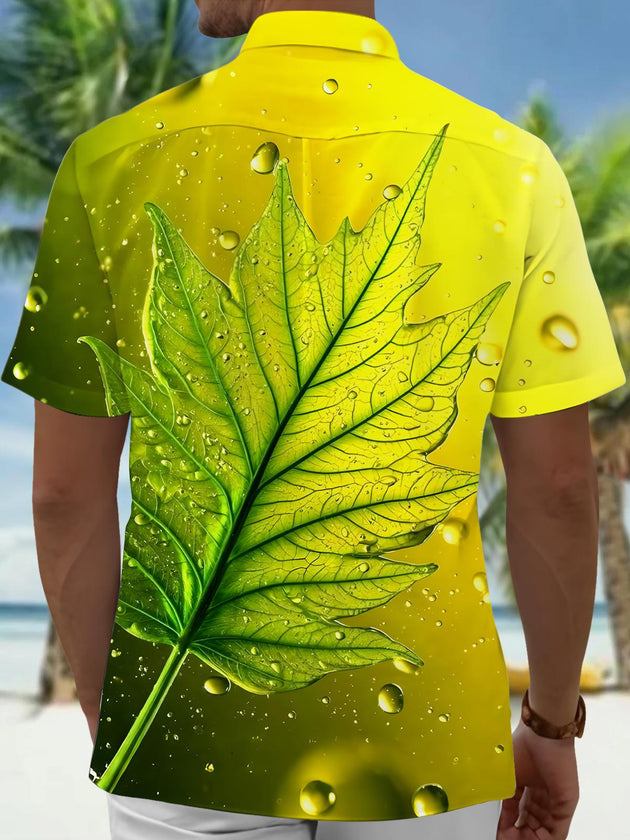 men's aloha shirt back view
