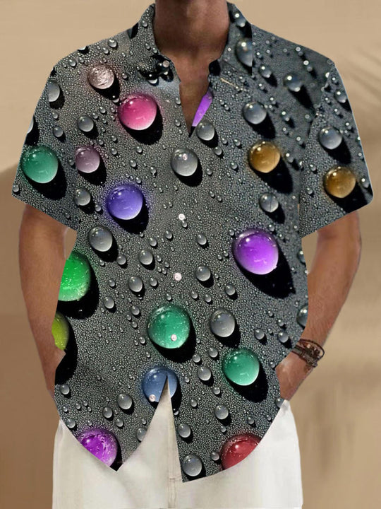 men's patterned sweater shirt front view