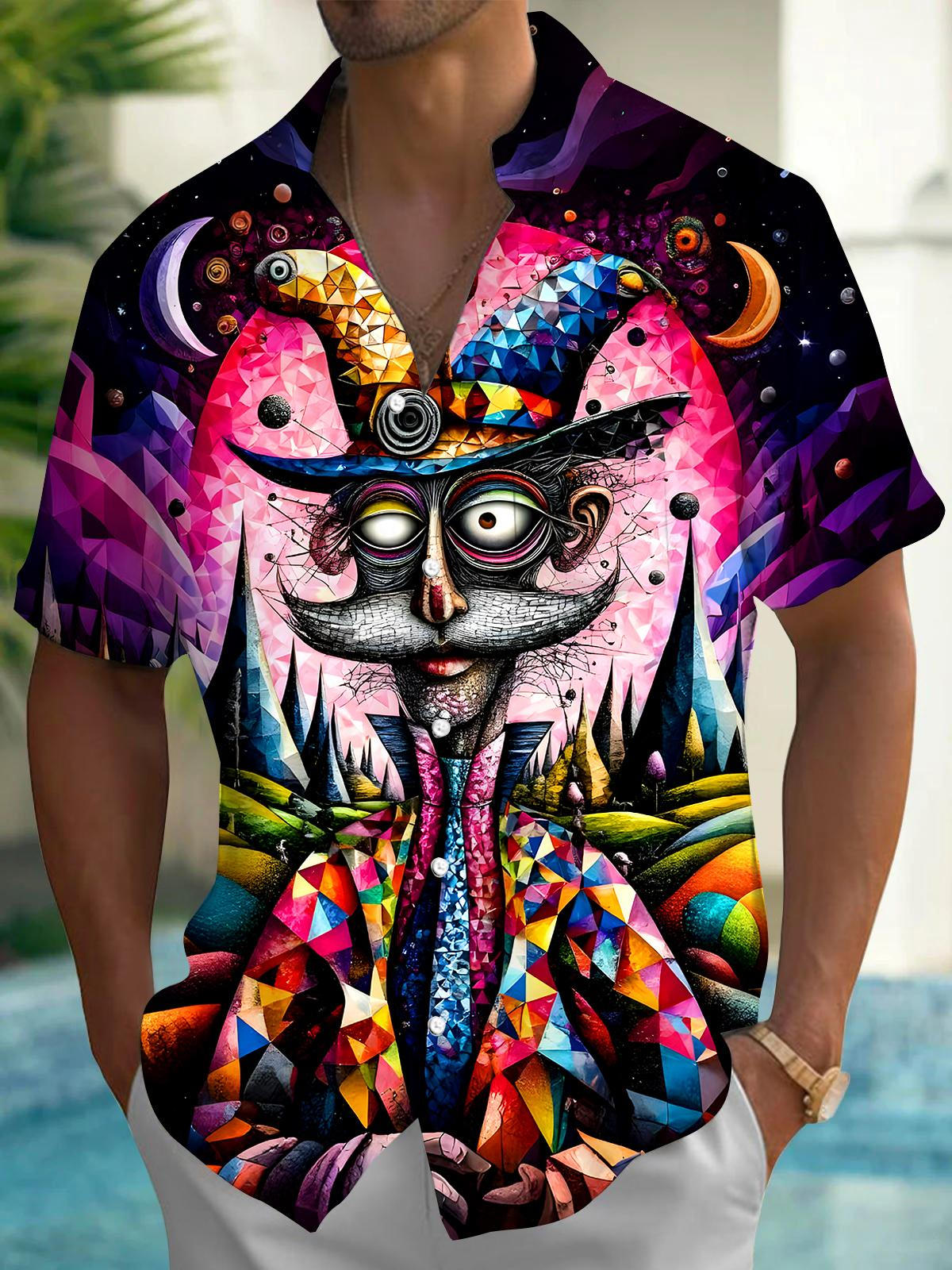 Funny Men's Pocket Short Sleeve Shirts