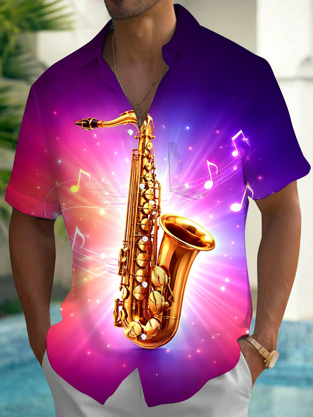 men's tie dye shirt front view