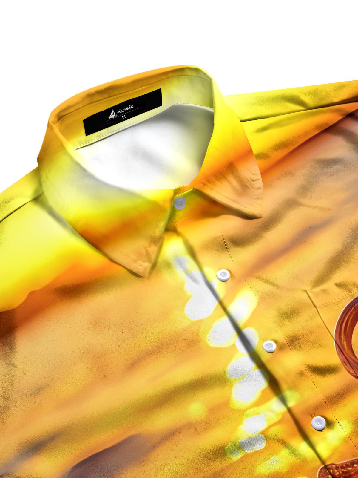 Ship Anchor Men's Pocket Short Sleeve Shirts