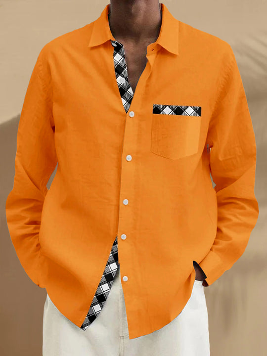 Men's long sleeve Halloween shirt front view