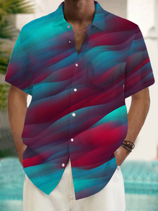 men's gradient print shirt front view