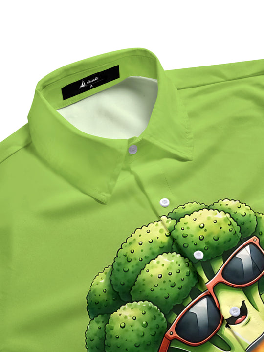 men's short sleeve shirt side view