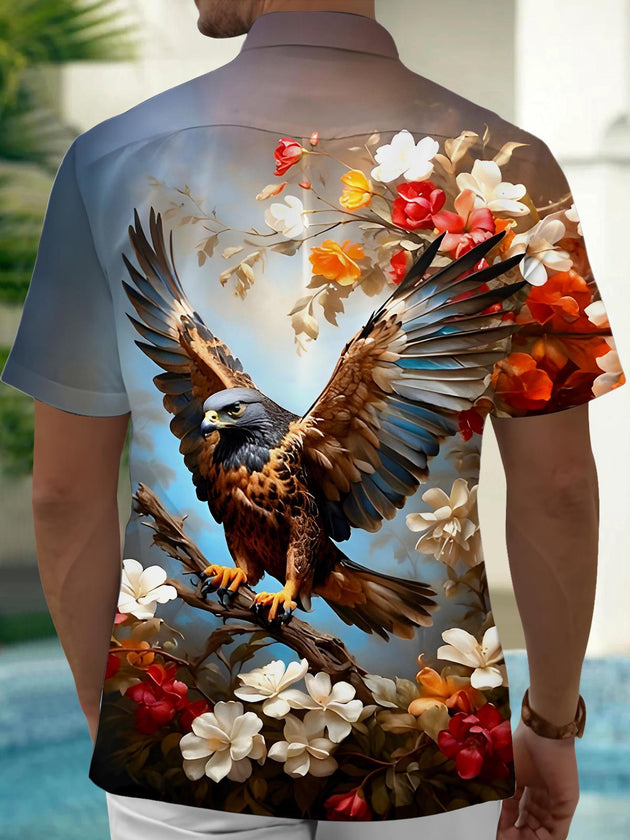 men's botanical shirt side view