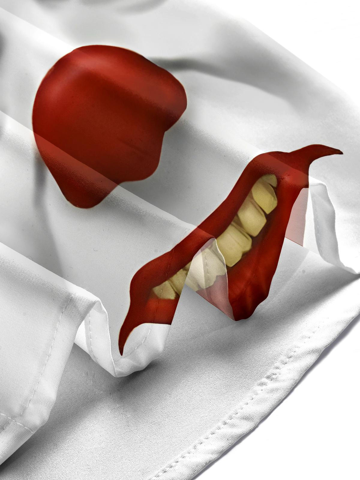 Joker Print Men's Pocket Short Sleeve Shirts