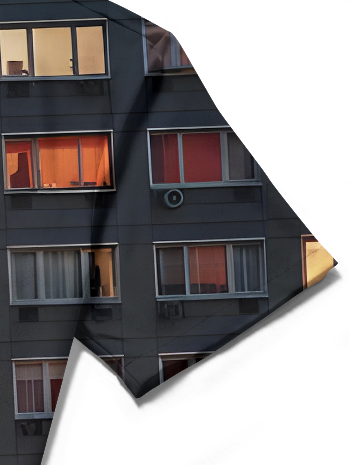 Window Print Men's Pocket Short Sleeve Shirts