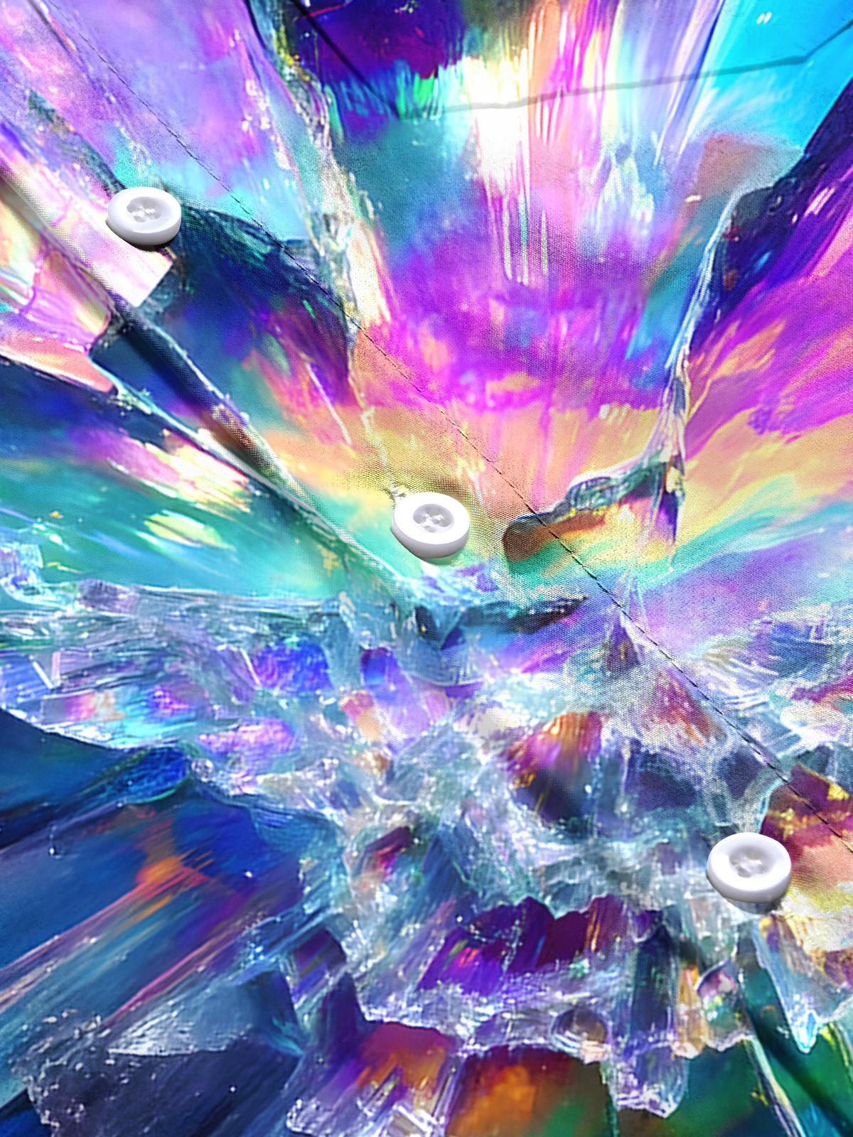 Tie Dye Men's Pocket Short Sleeve Shirts