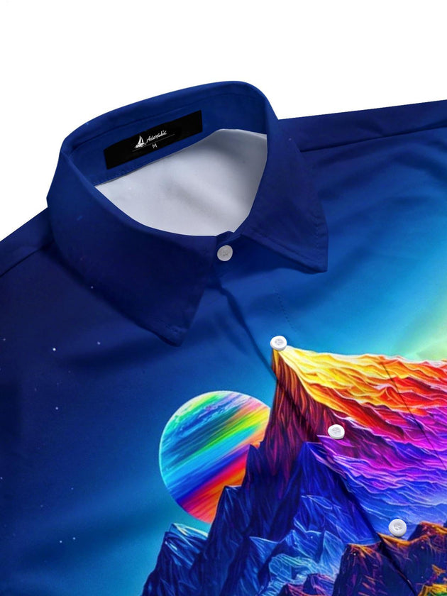 men's short sleeve shirt side view