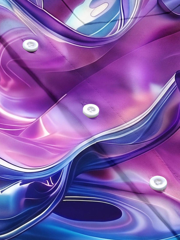 Art Gradient Fluid Abstract Men's Pocket Short Sleeve Shirts