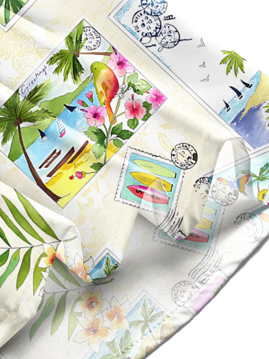 men's Hawaiian shirt tropical beach vacation