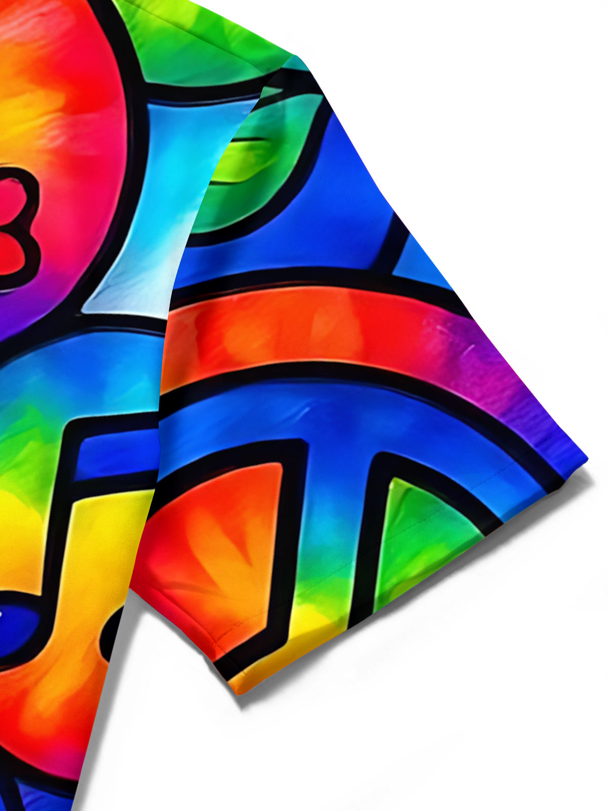 Hippie Art Print Men's Pocket Short Sleeve Shirts