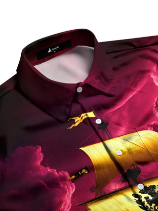 men's tropical shirt side view