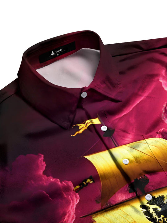 men's tropical shirt side view