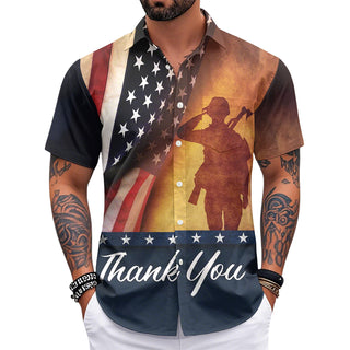 men's button up shirt Independence Day view 24
