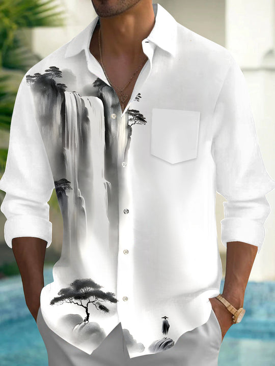 men's shirt front view