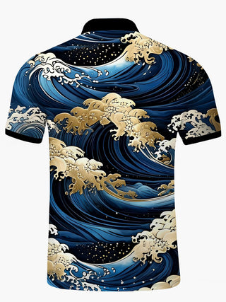 men's aloha shirt back view