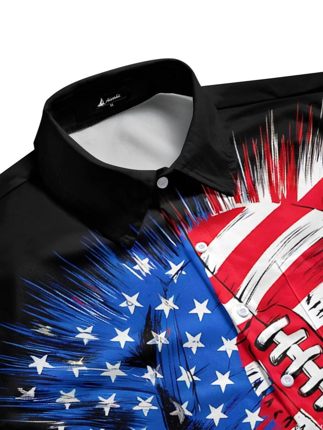 men's team shirt side view