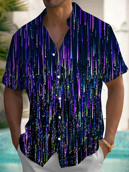 men's gradient print shirt front view