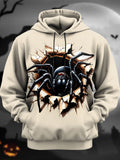 Spider Long Sleeve Hooded Pocket Men's Top