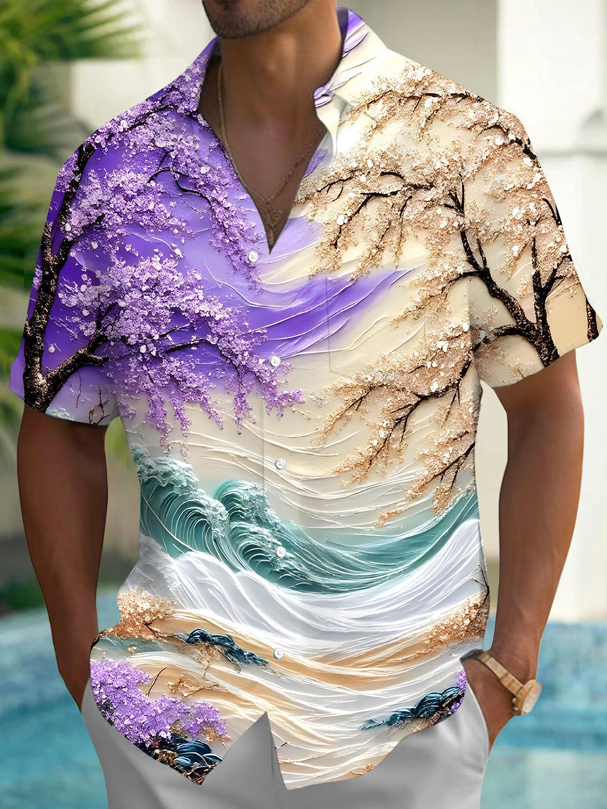 Tree Men's Pocket Short Sleeve Shirts