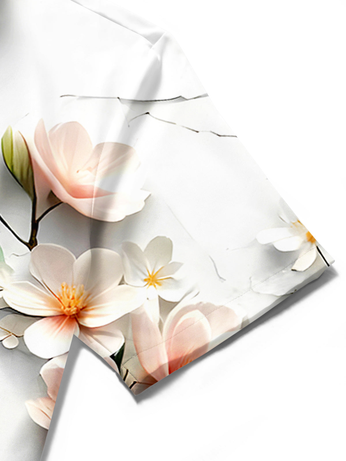 Floral Men's Pocket Short Sleeve Shirts