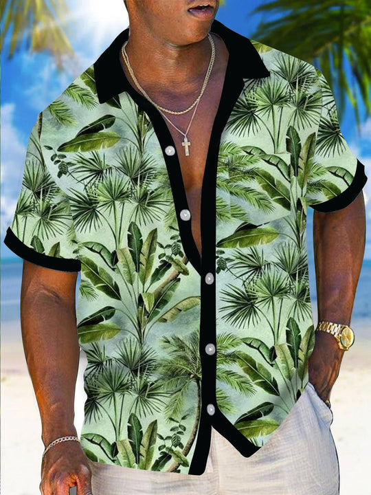 men's patterned sweater shirt front view