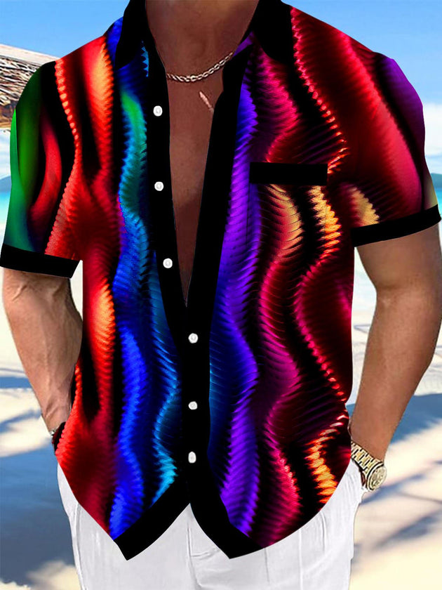 men's tie dye shirt front view
