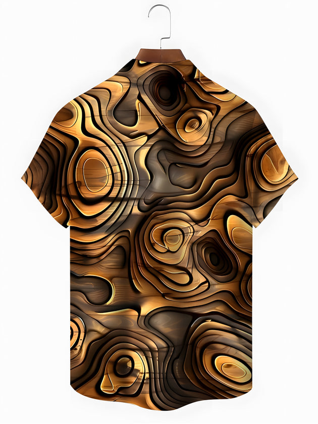 men's retro style shirt back view