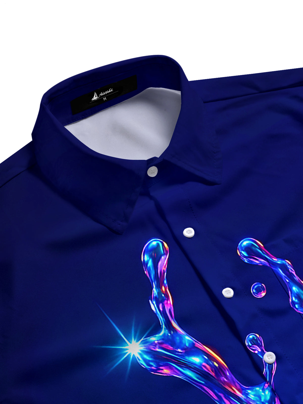 Hawaiian Water Drop Men's Pocket Short Sleeve Shirts